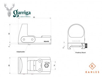 Visor Punto Rojo Kahles Helia RD con Montura incluida - Armería